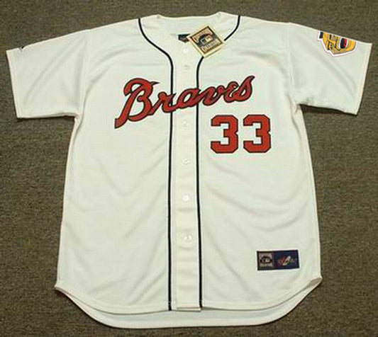 Lew Burdette Milwaukee Braves 1960S Cooperstown Baseball Stitched Jersey jersey front view
