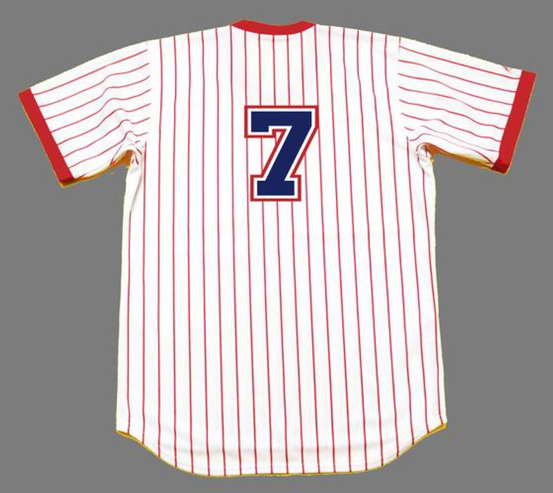 Atlanta Braves Jeff Burroughs Cooperstown MLB jersey front view