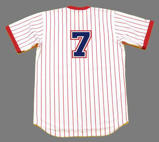 Atlanta Braves Jeff Burroughs Cooperstown MLB jersey front view