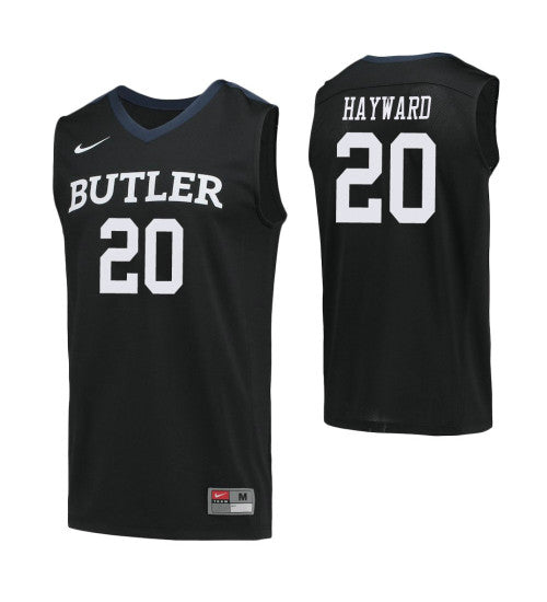 Butler Bulldogs 20 Gordon Hayward College Basketball Jersey Navy stitched basketball jersey for game day fanwear
