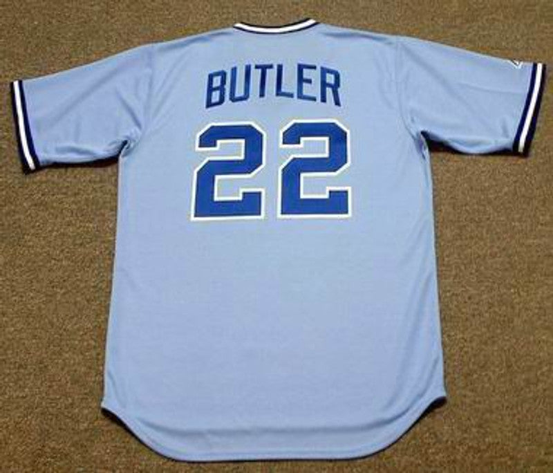 Atlanta Braves Brett Butler Cooperstown MLB jersey front view