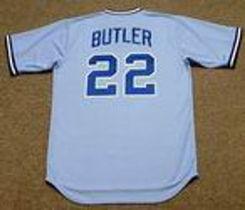 Atlanta Braves Brett Butler Cooperstown MLB jersey front view