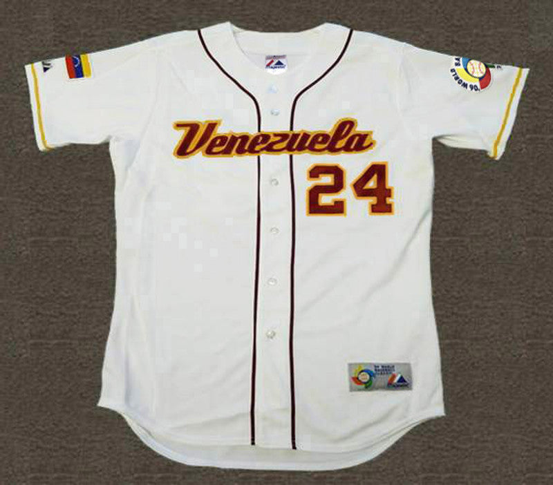 Miguel Cabrera 2006 Venezuela Wbc Throwback Baseball Jersey jersey front view