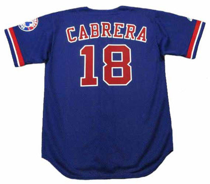 Montreal Expos Orlando Cabrera MLB jersey front view