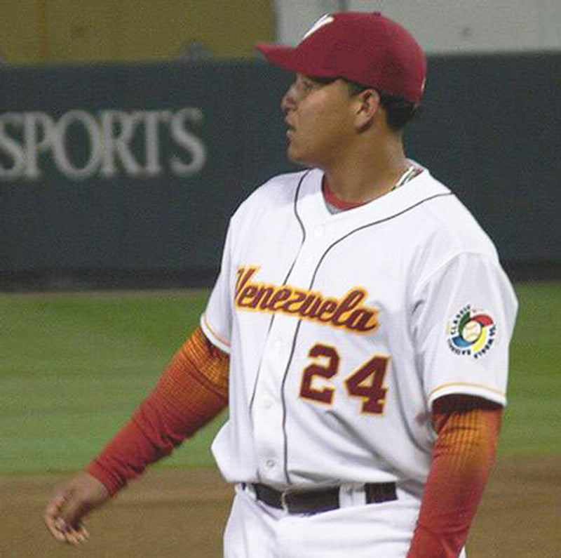 Miguel Cabrera 2006 Venezuela Wbc Throwback Baseball Jersey jersey front view
