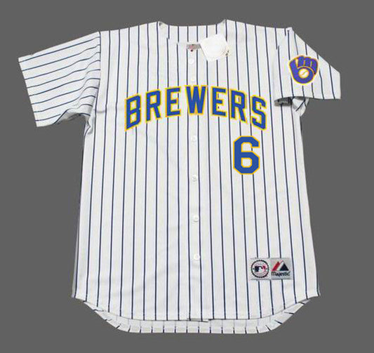 LC MB Milwaukee Alternate Home Baseball Stitched Jersey, Vintage Baseball Jersey, Retro Sewn Jersey