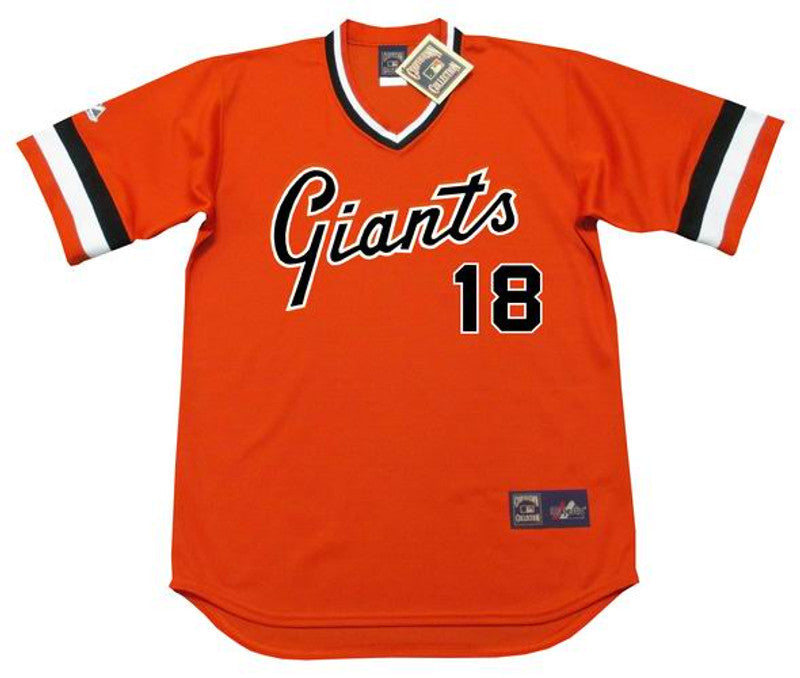 San Francisco Giants Matt Cain 1970s Cooperstown MLB jersey front view