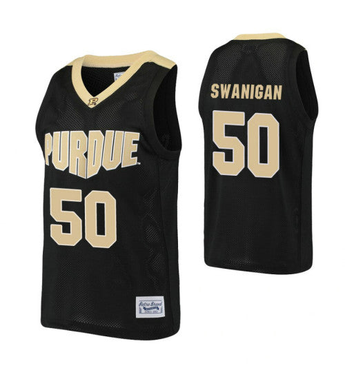 Purdue Boilermakers 50 Caleb Swanigan Alumni College Basketball Jersey Black | Stitched Jersey RTJS 7347