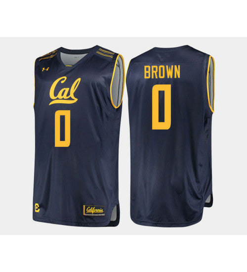 California Golden Bears 0 Jaylen Brown Navy Road College Basketball Jersey | Stitched Jersey RTJS 5245