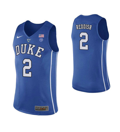 Duke Blue Devils 2 Cam Reddish Performace College Basketball Jersey Royal | Stitched Jersey RTJS 4771