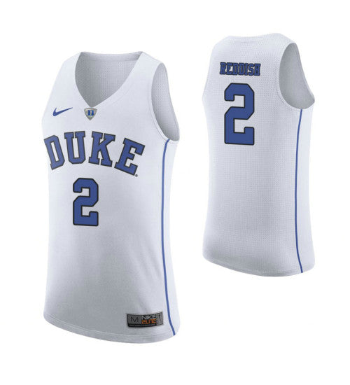 Duke Blue Devils 2 Cam Reddish College Basketball Jersey White stitched basketball jersey for game day fanwear
