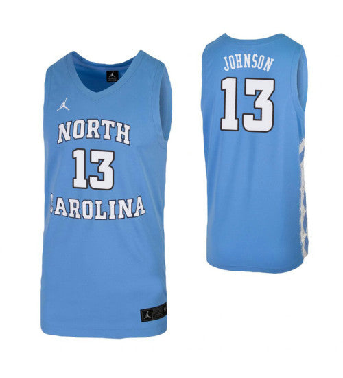 Cameron Johnson College Basketball Jersey Carolina Blue North Carolina Tar Heels stitched basketball jersey for game day