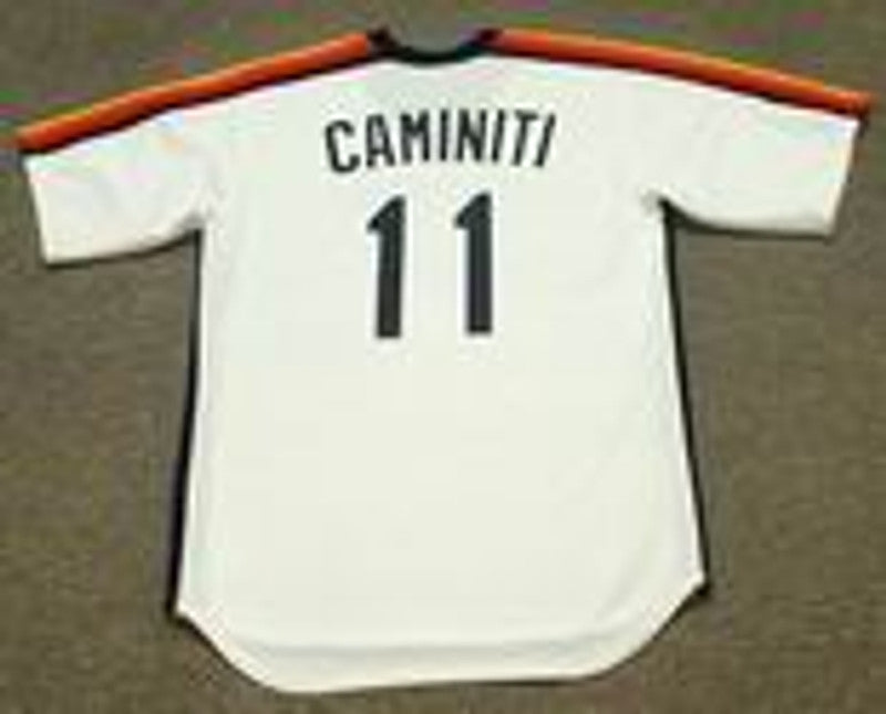 Houston Astros Ken Caminiti Cooperstown MLB jersey front view