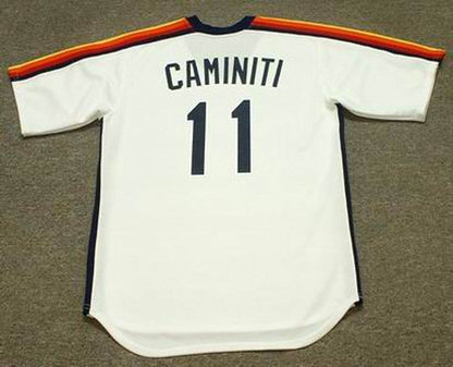 Houston Astros Ken Caminiti Cooperstown MLB jersey front view