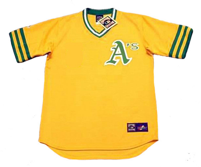 Oakland Athletics Cooperstown Name Number MLB jersey front view