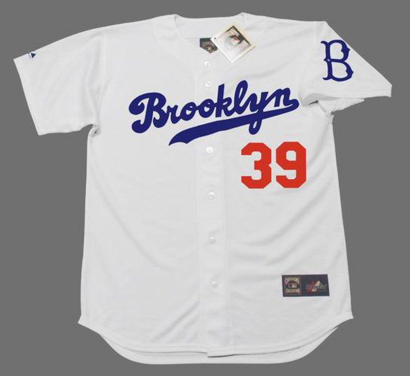 Roy Campanella Brooklyn Dodgers Cooperstown Throwback Baseball Jersey jersey front view