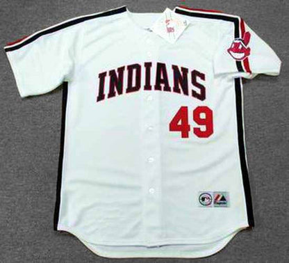 Cleveland Indians Tom Candiotti MLB jersey front view