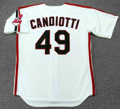 Cleveland Indians Tom Candiotti MLB jersey front view