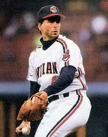 Cleveland Indians Tom Candiotti MLB jersey front view