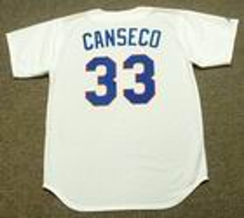 Texas Rangers Jose Canseco Cooperstown MLB jersey front view