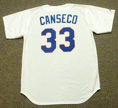 Texas Rangers Jose Canseco Cooperstown MLB jersey front view