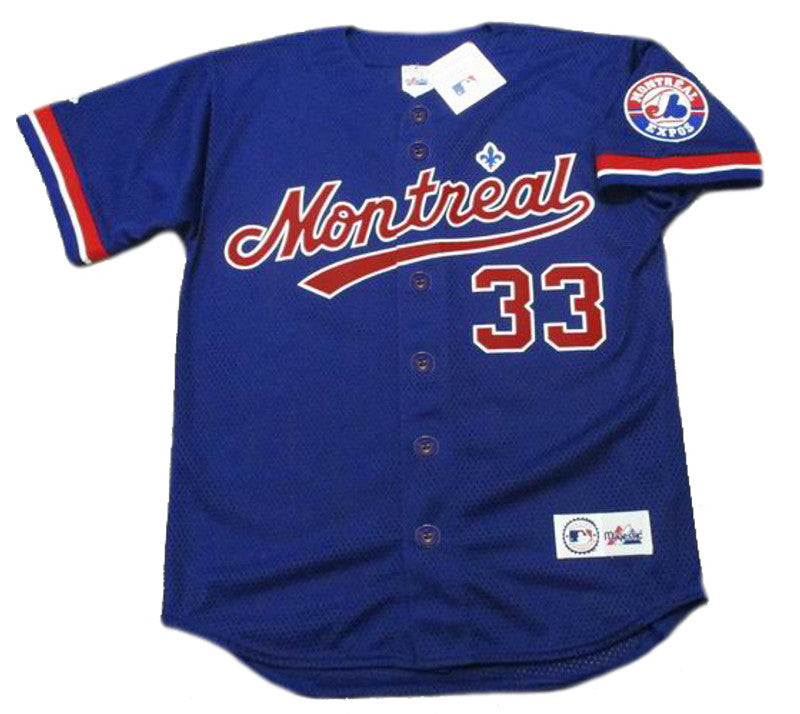 Montreal Expos Jose Canseco MLB jersey front view