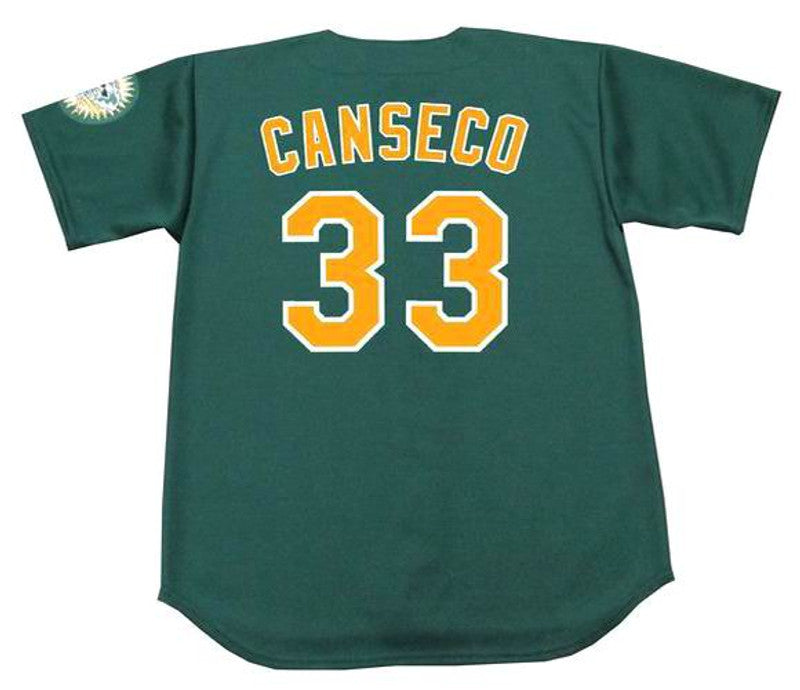 Oakland Athletics Jose Canseco MLB jersey front view