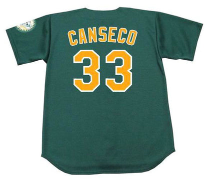 Oakland Athletics Jose Canseco MLB jersey front view