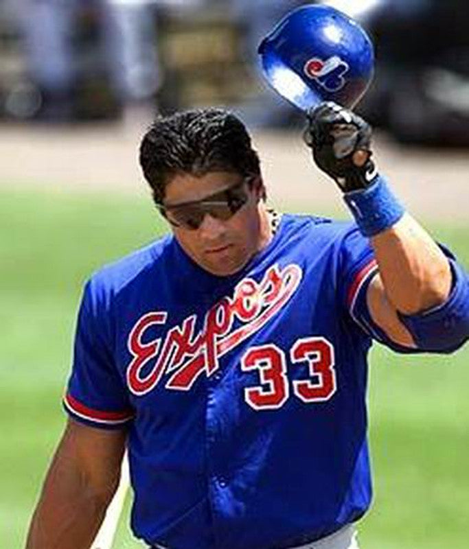 Montreal Expos Jose Canseco MLB jersey front view