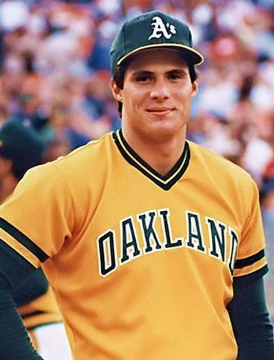 Oakland Athletics Jose Canseco Cooperstown MLB jersey front view