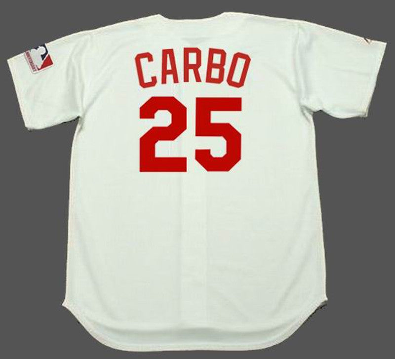 Cincinnati Reds Bernie Carbo Cooperstown MLB jersey front view