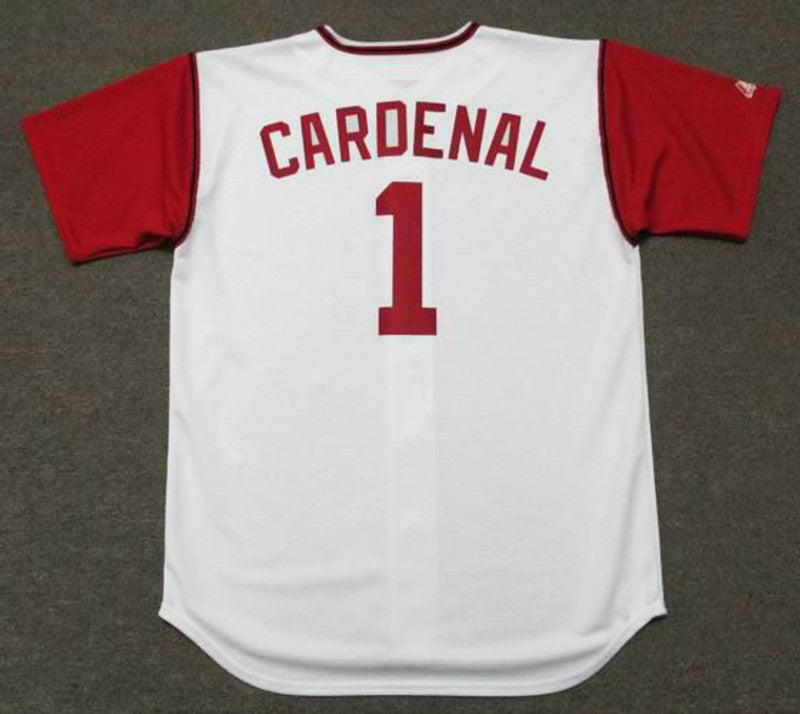 Cleveland Indians Jose Cardenal Cooperstown MLB jersey front view