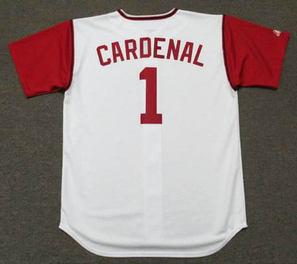 Cleveland Indians Jose Cardenal Cooperstown MLB jersey front view