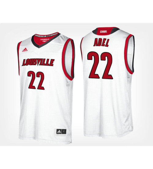 Louisville Cardinals 22 Deng Adel White Road College Basketball Jersey stitched retro jersey