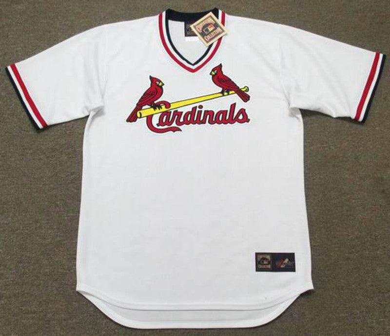 St Louis Cardinals 1980S Cooperstown Throwback Home Baseball Stitched Jersey jersey front view