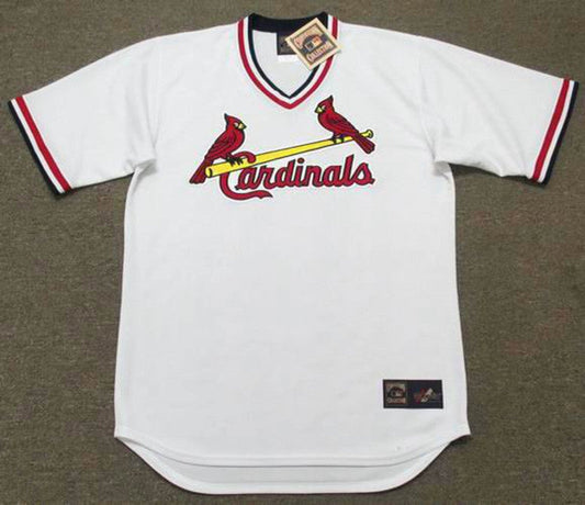 St Louis Cardinals 1980S Cooperstown Throwback Home Baseball Stitched Jersey jersey front view