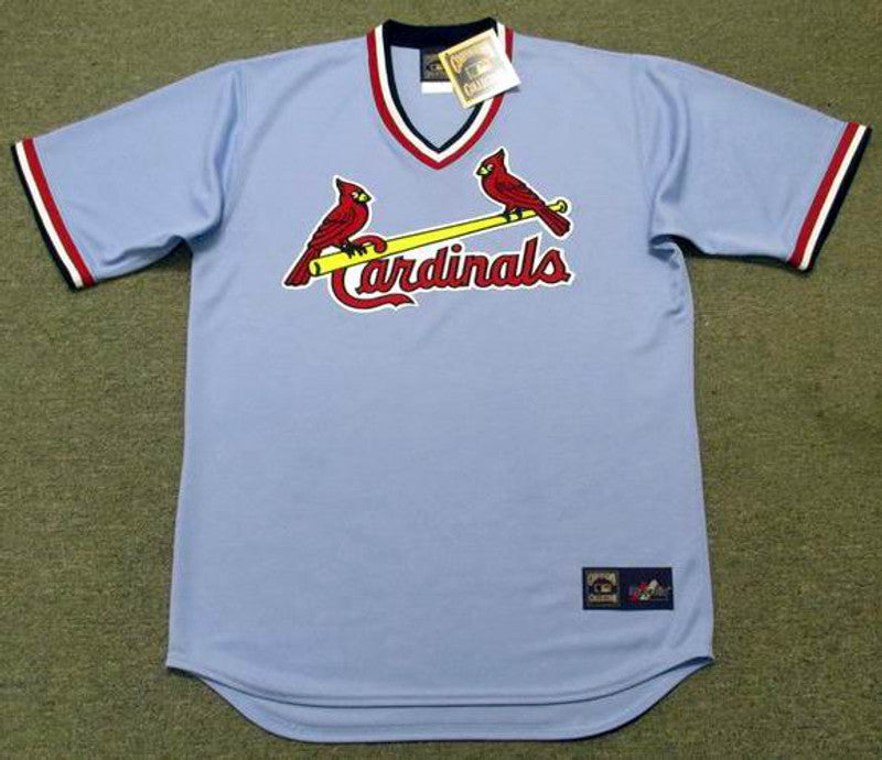St Louis Cardinals 1980S Cooperstown Throwback Away Baseball Stitched Jersey jersey front view