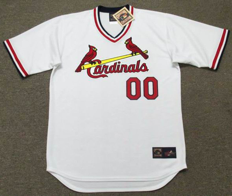St Louis Cardinals 1980S Cooperstown Home Custom Name Number Stitched Jersey jersey front view