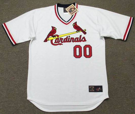 St Louis Cardinals 1980S Cooperstown Home Custom Name Number Stitched Jersey jersey front view
