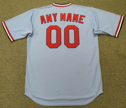 St Louis Cardinals 1980S Cooperstown Away Custom Name Number Stitched Jersey jersey front view