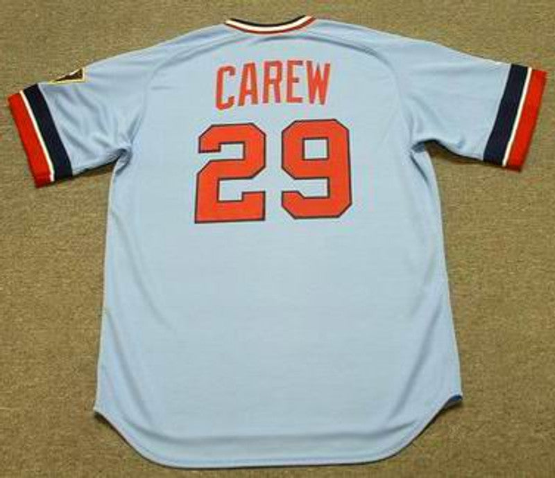 Minnesota Twins Rod Carew Cooperstown MLB jersey front view