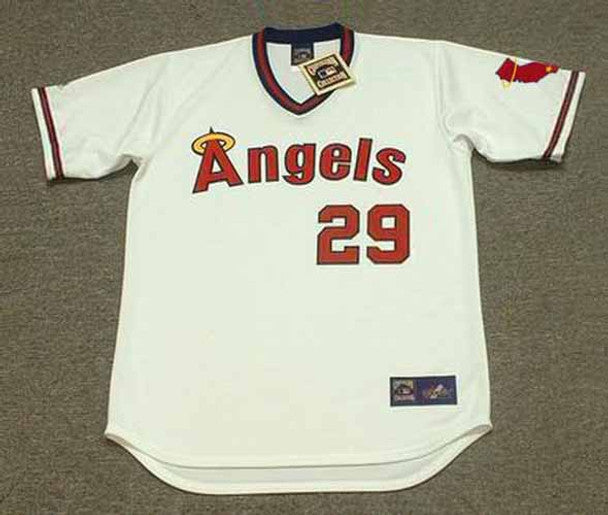 Rod Carew California Angels 1982 Cooperstown Throwback Baseball Jersey jersey front view