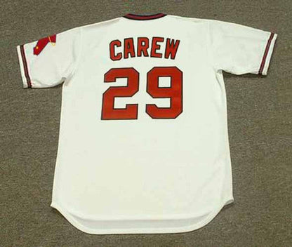 Rod Carew California Angels 1982 Cooperstown Throwback Baseball Jersey jersey front view