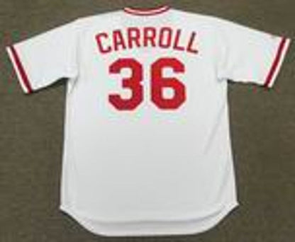 Cincinnati Reds Clay Carroll Cooperstown MLB jersey front view
