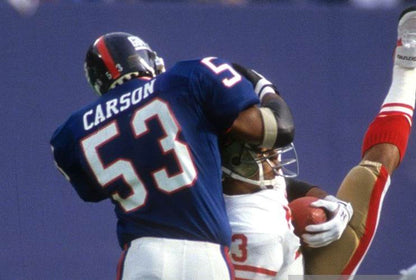 New York Giants Harry Carson NFL jersey front view