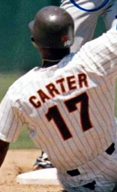 San Diego Padres Joe Carter Cooperstown MLB jersey front view