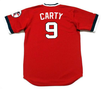 Cleveland Indians Rico Carty Cooperstown MLB jersey front view