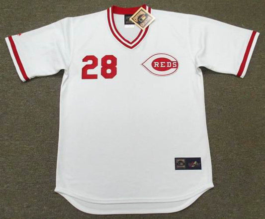 Cincinnati Reds Cesar Cedeno Cooperstown MLB jersey front view