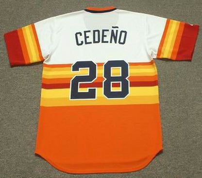 Houston Astros Cesar Cedeno MLB jersey front view