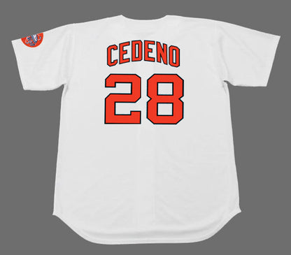 Houston Astros Cesar Cedeno Cooperstown MLB jersey front view